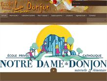 Tablet Screenshot of ecole-privee-le-donjon-pouzauges.fr